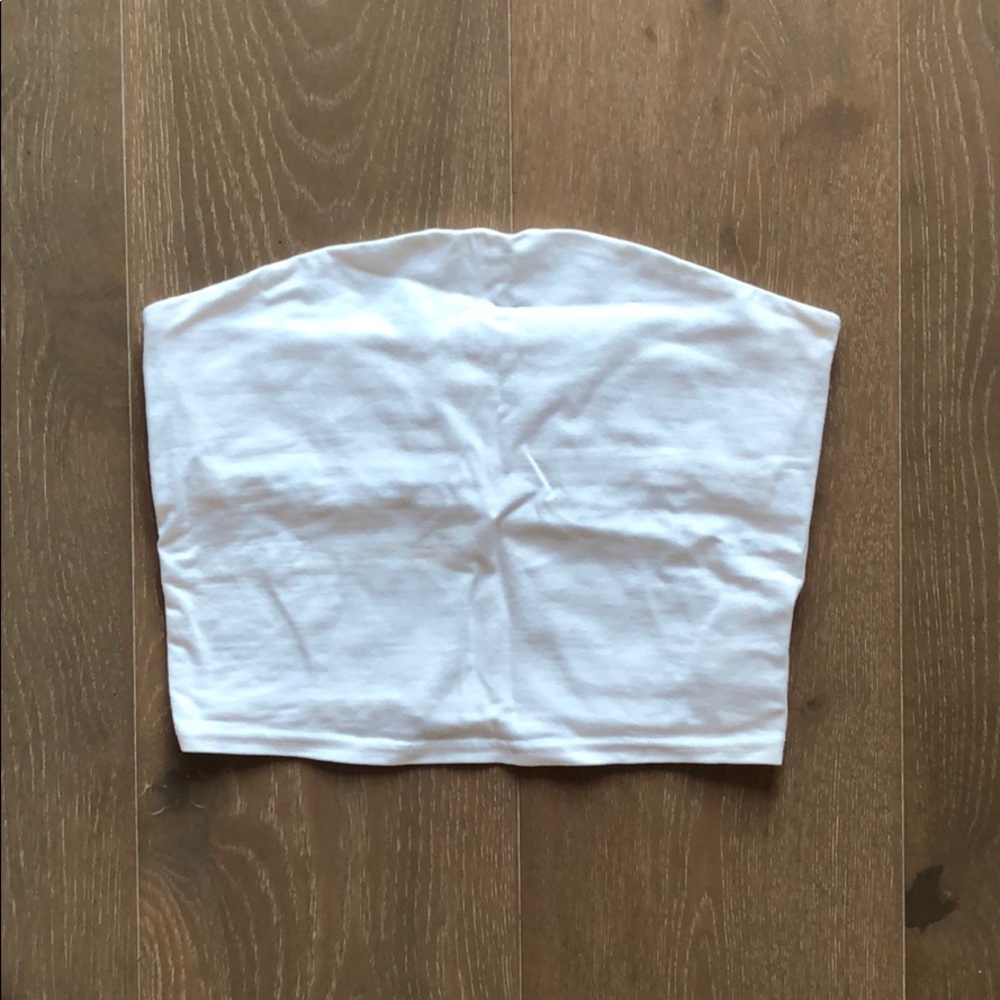 Urban Outfitters white tube crop top